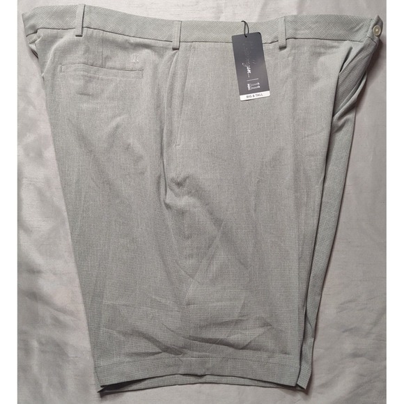 WALTER HAGEN Men Big & Tall 48 Gray 11 Majors Textured Grid 11" Golf Shorts NEW - Picture 3 of 15